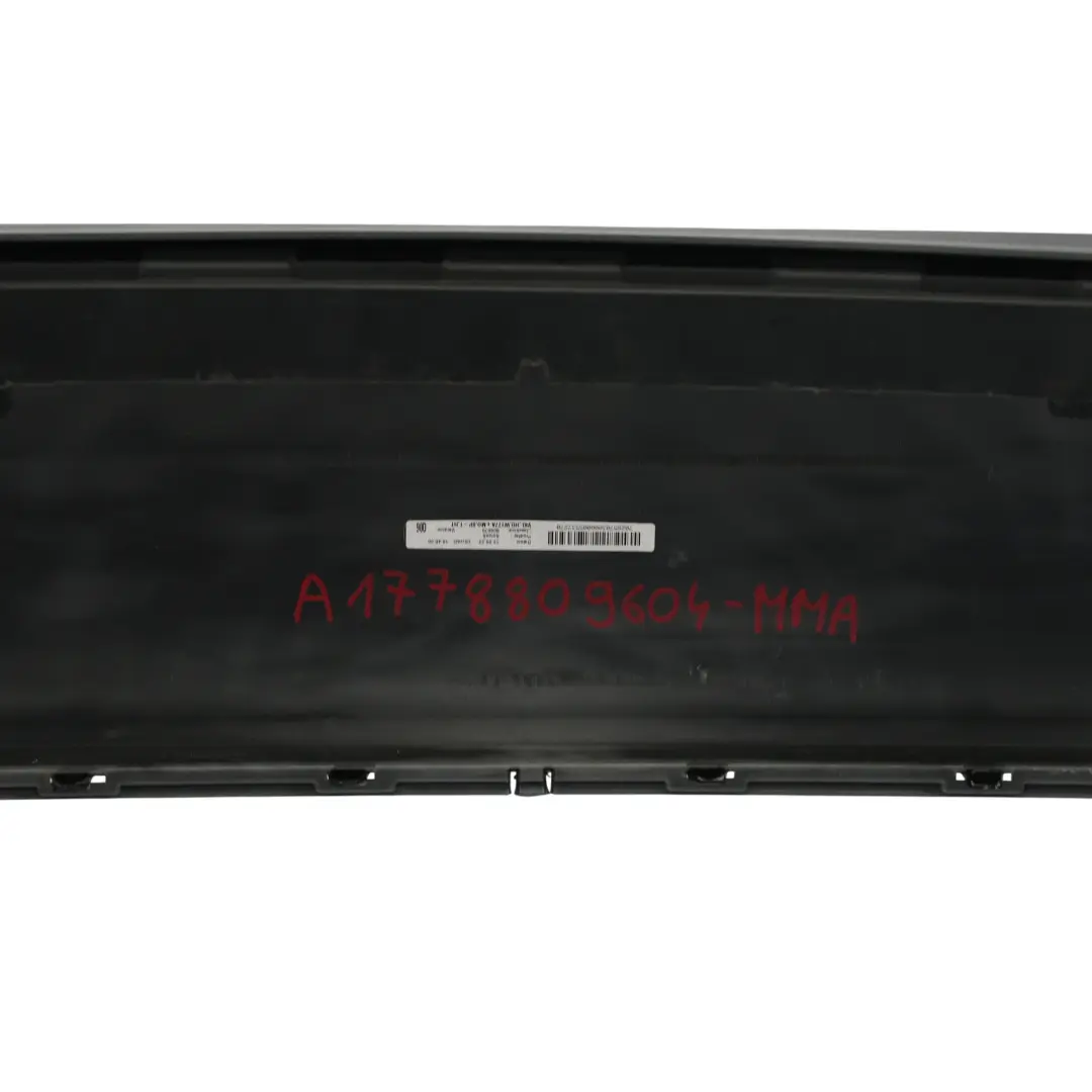 Bumper Rear AMG Trim Panel Covering Mountain Grey Magno - 662 to Mercedes W177 with Part number A1778809604 Mercedes W177 Bumper Rear AMG Trim Panel Covering Mountain Grey Magno - 662 - SKU A1778809604-MMA - Part number A1778809604