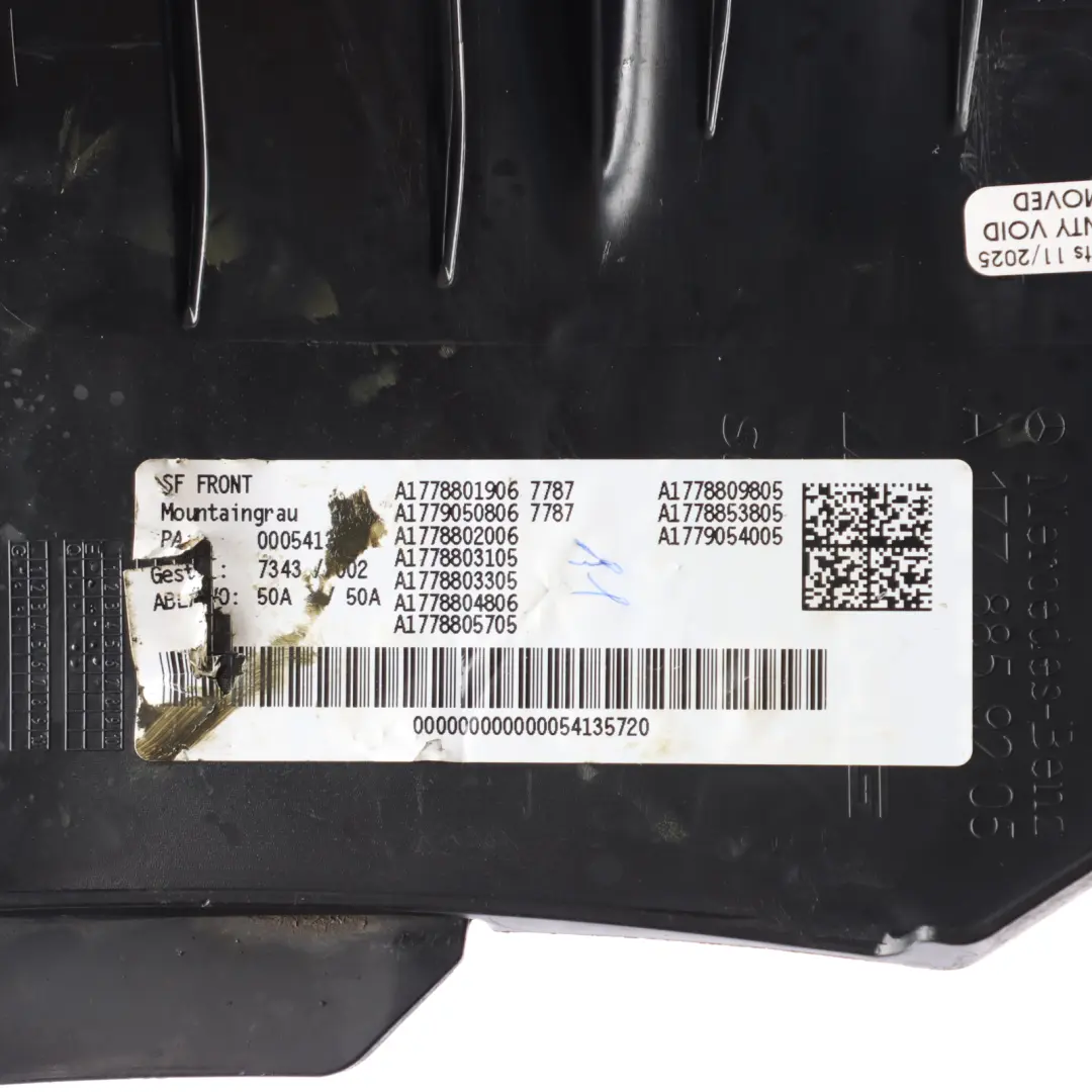 Front Bumper Grille Cover Trim Lower Right O/S to Mercedes W177 A35 AMG with Part number A1778859205 Mercedes W177 A35 AMG Front Bumper Grille Cover Trim Lower Right O/S - SKU A1778859205 - Part number A1778859205