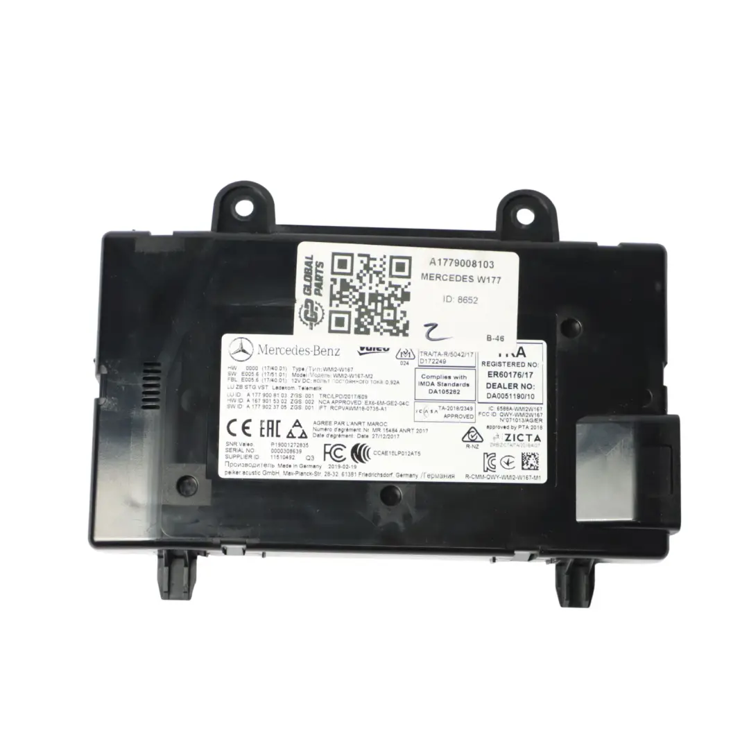 Mercedes W177 W247 Telematics Module Communication Control Unit - SKU A1779008103 - Part number A1779008103