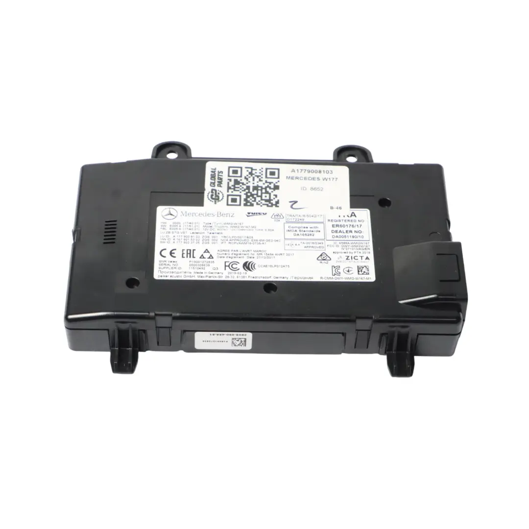 Module Télématique Unité De Communication pour Mercedes W177 W247 à propos du numéro de pièce A1779008103 Mercedes W177 W247 Module Télématique Unité De Communication - SKU A1779008103 - Numéro de pièce A1779008103