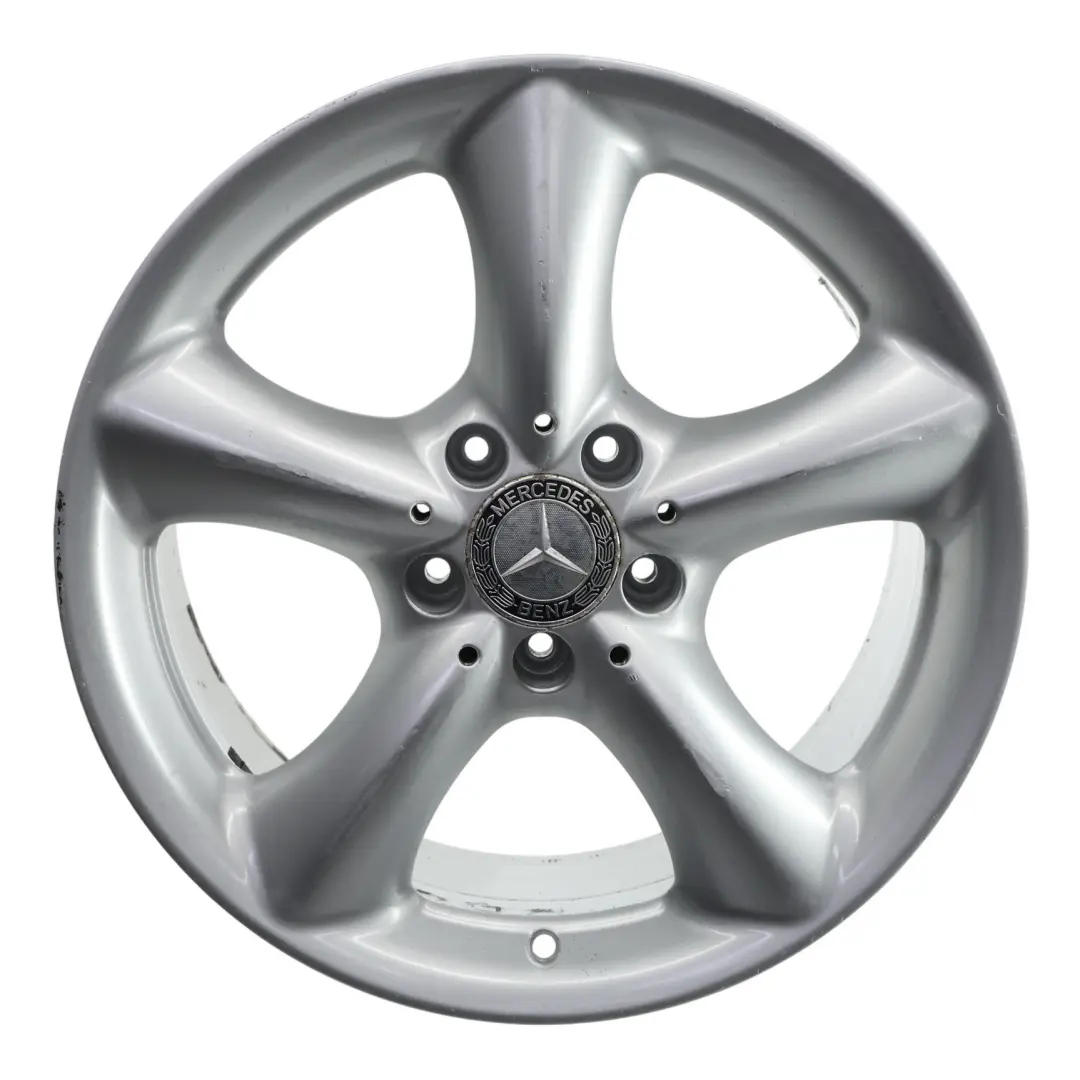 Mercedes W203 Cerchio in lega argento 5 razze 17" ET:34 8,5J - SKU A2034013502-1 - Numero di parte A2034013502