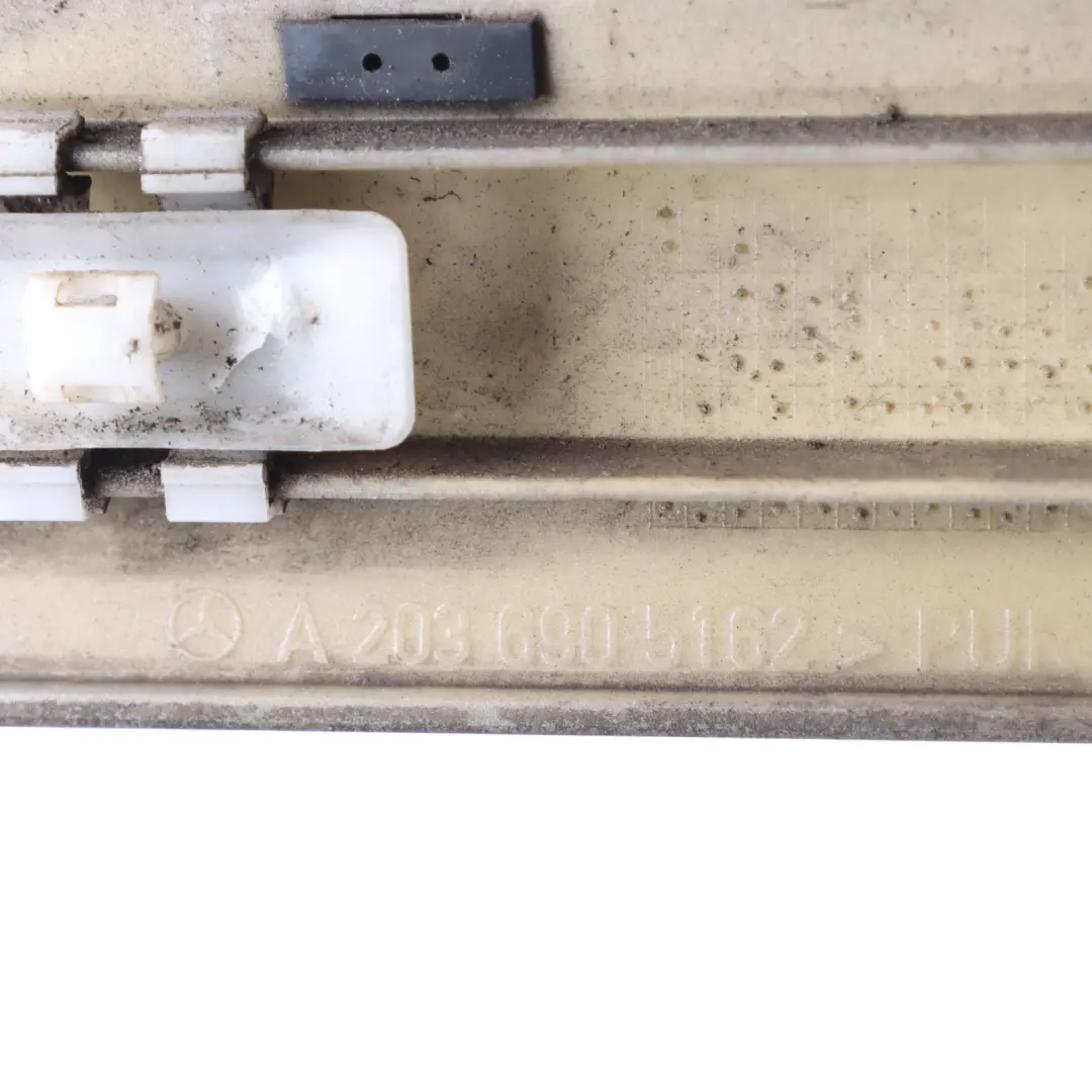 Mercedes W203 Trim Door Molding Strip Rear Left N/S Cubanite Silver Metallic-723 - SKU A2036905162-CS - Part number A2036905162