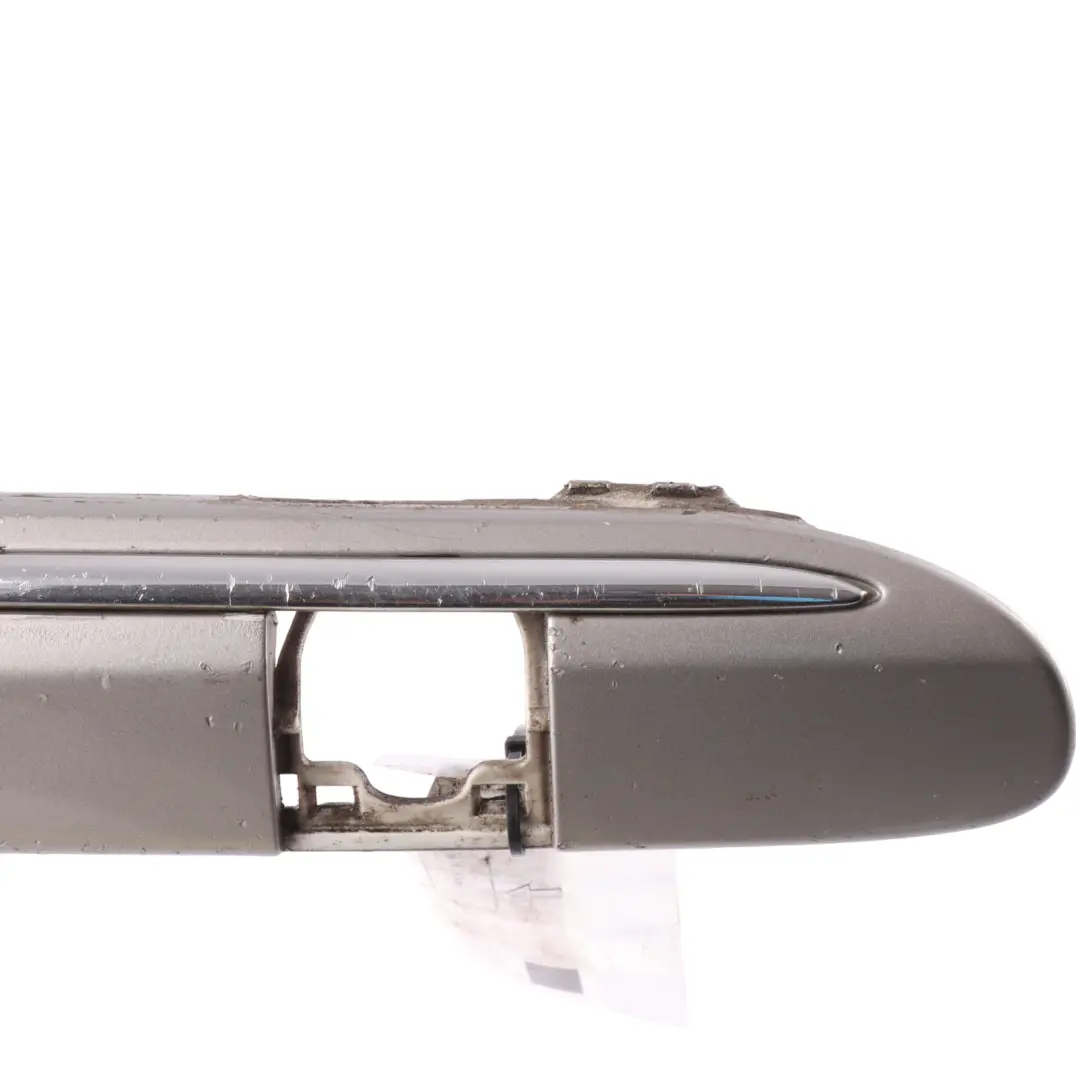 Front Bumper Moulding Trim Right O/S Strip Cubanite Silver - 723 to Mercedes W203 with Part number A2038851821 Mercedes W203 Front Bumper Moulding Trim Right O/S Strip Cubanite Silver - 723 - SKU A2038851821-CS - Part number A2038851821