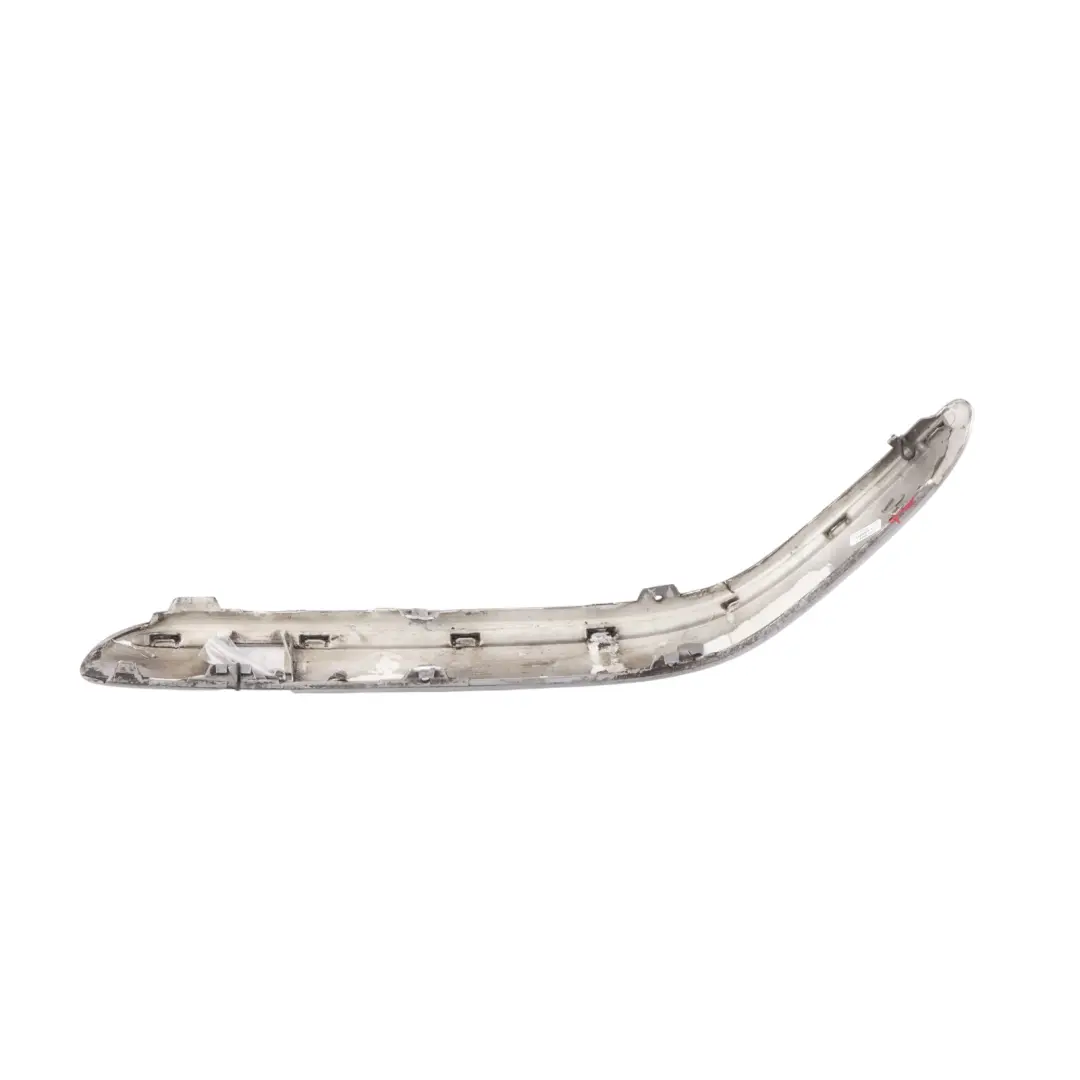 Front Bumper Moulding Trim Right O/S Strip Cubanite Silver - 723 to Mercedes W203 with Part number A2038851821 Mercedes W203 Front Bumper Moulding Trim Right O/S Strip Cubanite Silver - 723 - SKU A2038851821-CS - Part number A2038851821