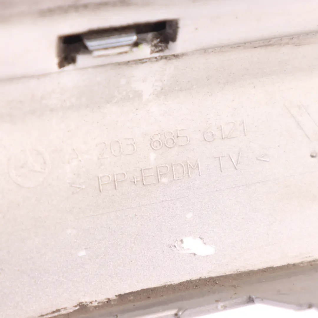 Mercedes W203 Front Bumper Corner Left N/S Trim Cubanite Silver-723 - SKU A2038856121-CS - Part number A2038856121