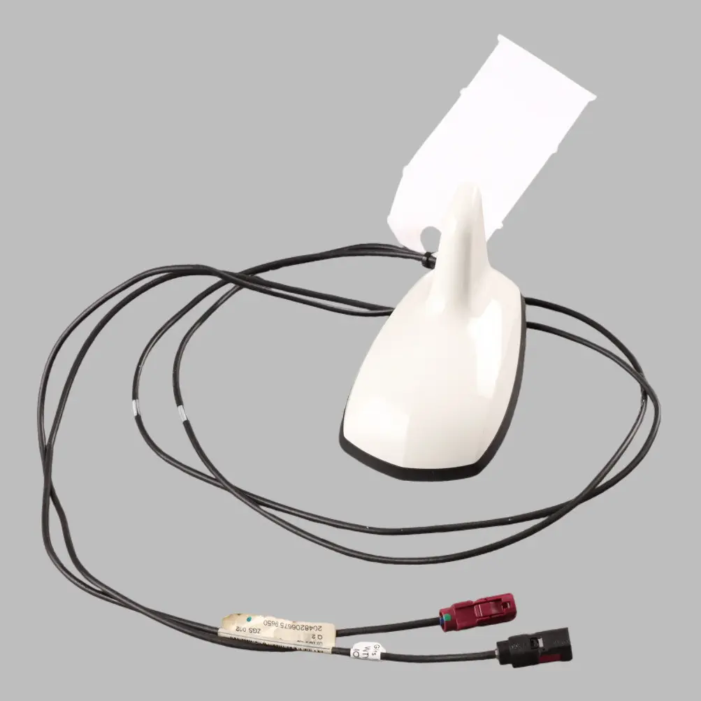 Mercedes W204 W212 Roof Antenna Aerial Shark Calcite White - 650 - SKU A2048206675-CW - Part number A2048206675