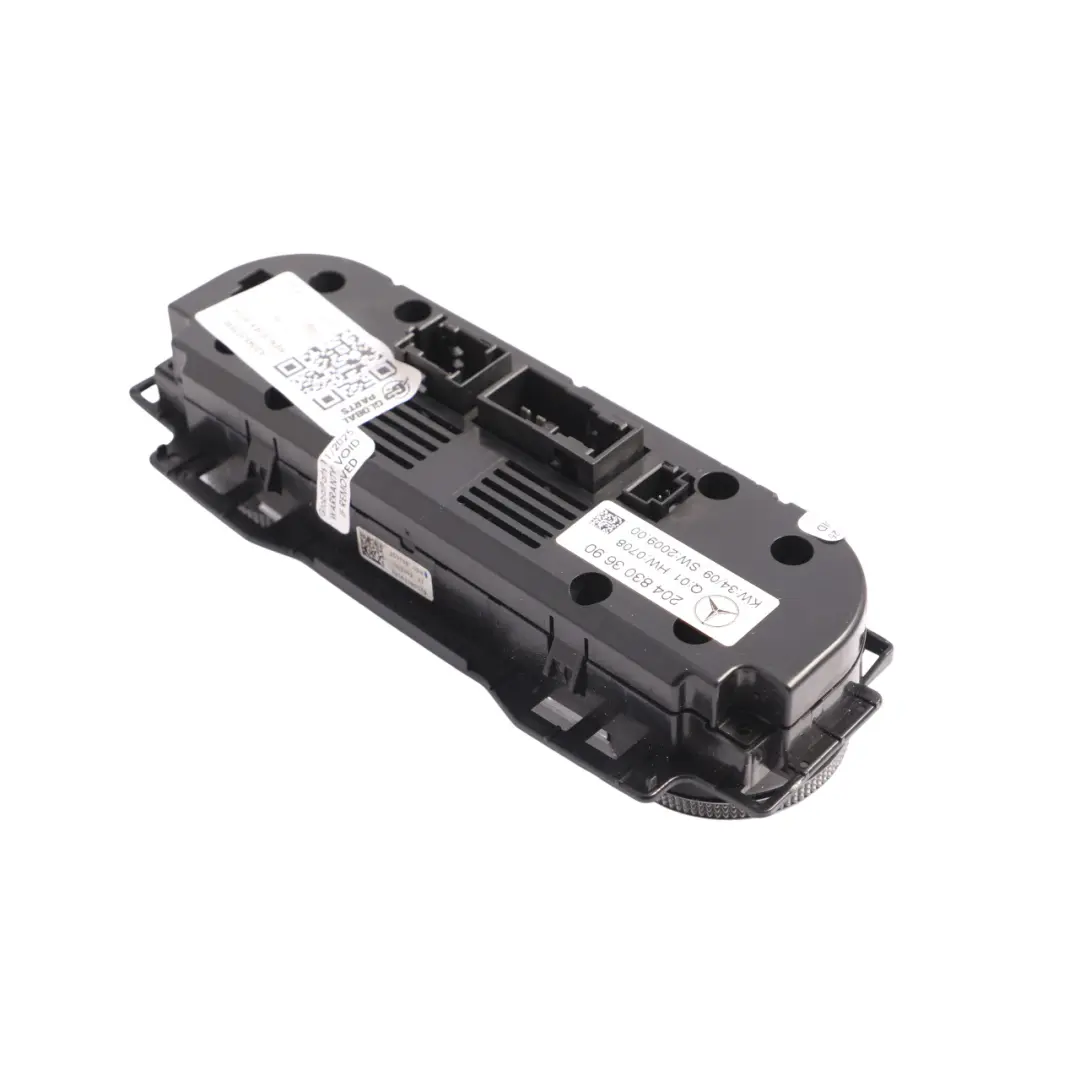Dashboard Center Heater Climate Control Switch Panel to Mercedes W204 with Part number A2048303690 Mercedes W204 Dashboard Center Heater Climate Control Switch Panel - SKU A2048303690 - Part number A2048303690
