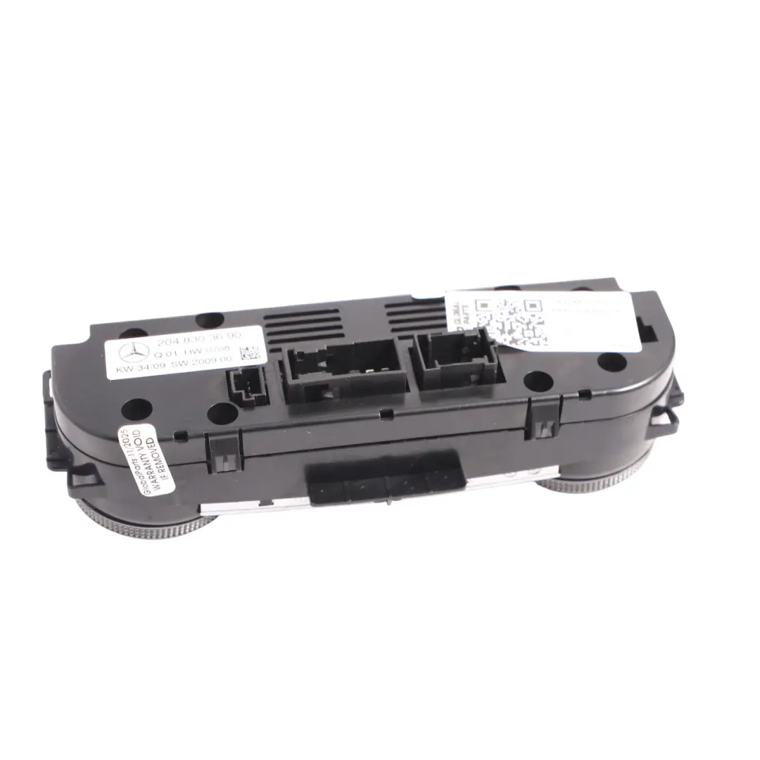 Dashboard Center Heater Climate Control Switch Panel to Mercedes W204 with Part number A2048303690 Mercedes W204 Dashboard Center Heater Climate Control Switch Panel - SKU A2048303690 - Part number A2048303690
