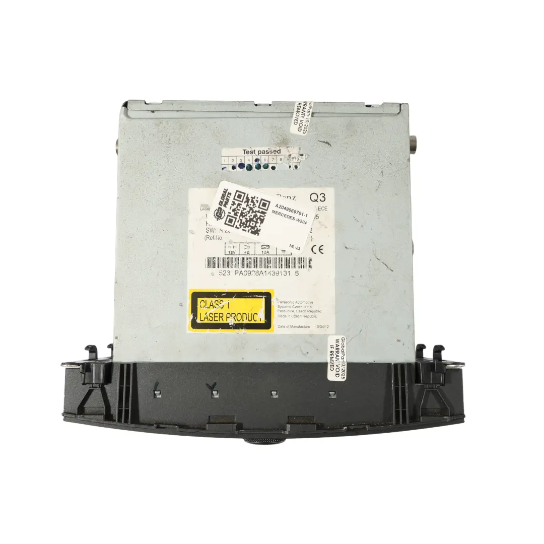 Mercedes W204 Lettore Radio Audio 20 Navi Unità principale lettore - SKU A2049069701-1 - Numero di parte A2049069701