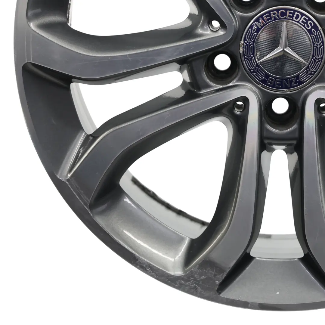 Llanta Mercedes W205 Llanta aleación 5 radios dobles 17" 7J ET:48,5 para con número de pieza A2054010200 Llanta Mercedes W205 Llanta aleación 5 radios dobles 17" 7J ET:48,5 - SKU A2054010200-1 - Número de pieza A2054010200