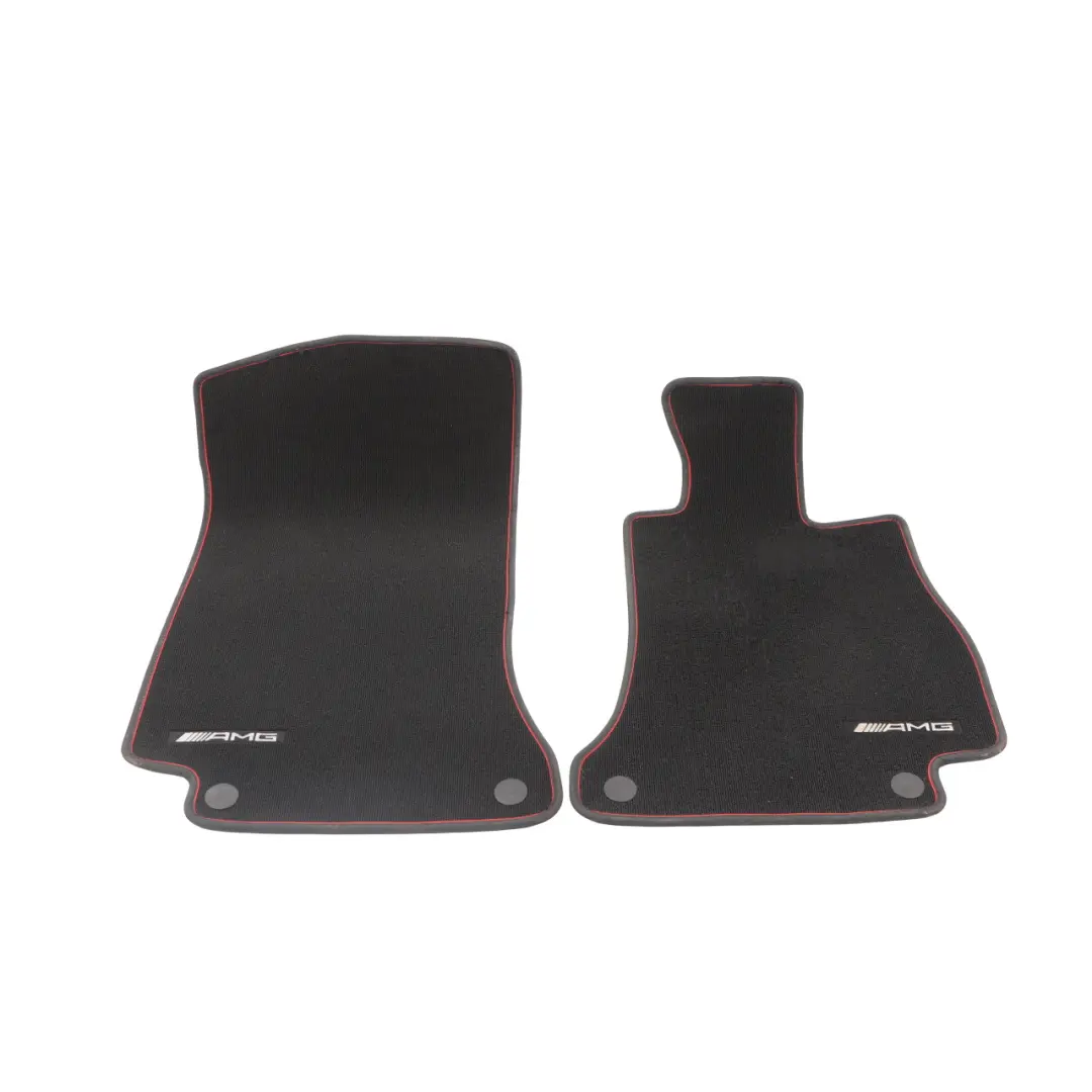 Mercedes W205 AMG Floor Mats Set Interior Front Rear Covers Black - SKU RHD-A2056802501-1 - Part number A2056802501