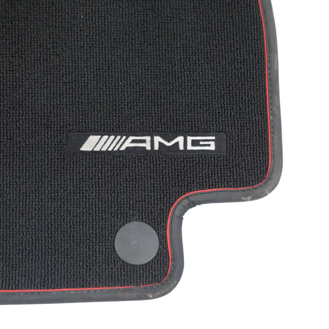 Mercedes W205 AMG Floor Mats Set Interior Front Rear Covers Black - SKU RHD-A2056802501-1 - Part number A2056802501