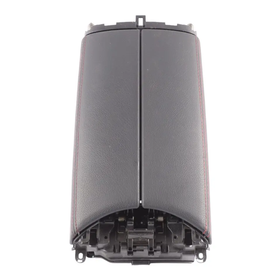 Mercedes W205 Centre Console Armrest Black Leather Red Stitching A2056805106 