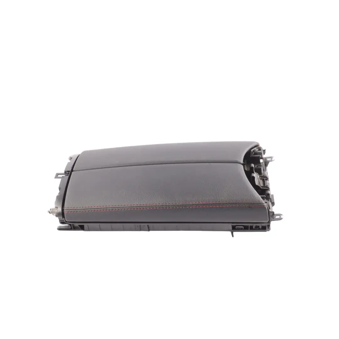 Centre Console Armrest Black Leather Red Stitching to Mercedes W205 with Part number A2056805106 Mercedes W205 Centre Console Armrest Black Leather Red Stitching - SKU A2056805106 - Part number A2056805106