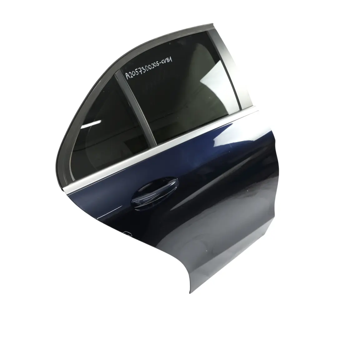Door Rear Right O/S Cavansite Blue Metallic - 890 to Mercedes W205 with Part number A2057300205 Mercedes W205 Door Rear Right O/S Cavansite Blue Metallic - 890 - SKU A2057300205-CVB1 - Part number A2057300205