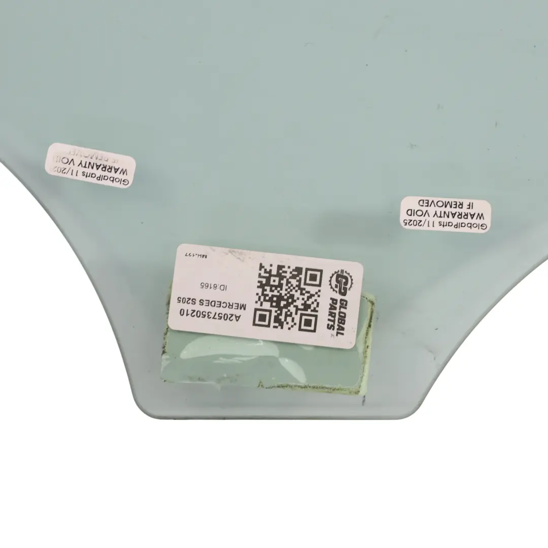 Mercedes S205 Vitre De Porte Arrière Gauche Vitrage Vert AS2 - SKU A2057350210 - Numéro de pièce A2057350210