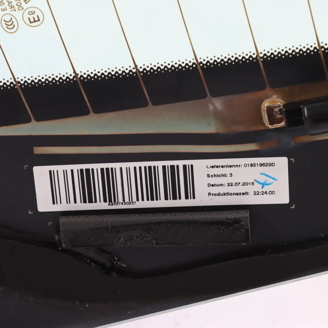 Window Tailgate Back Glass AS2 Green to Mercedes W205 S205 Rear with Part number A2057400257 Mercedes W205 S205 Rear Window Tailgate Back Glass AS2 Green - SKU A2057400257 - Part number A2057400257