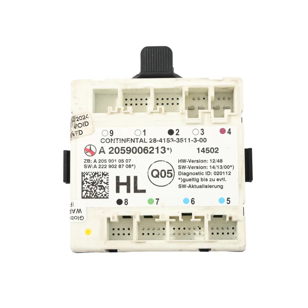 Module De Commande De Porte Arrière Gauche pour Mercedes W205 à propos du numéro de pièce A2059006213 Mercedes W205 Module De Commande De Porte Arrière Gauche - SKU A2059006213 - Numéro de pièce A2059006213