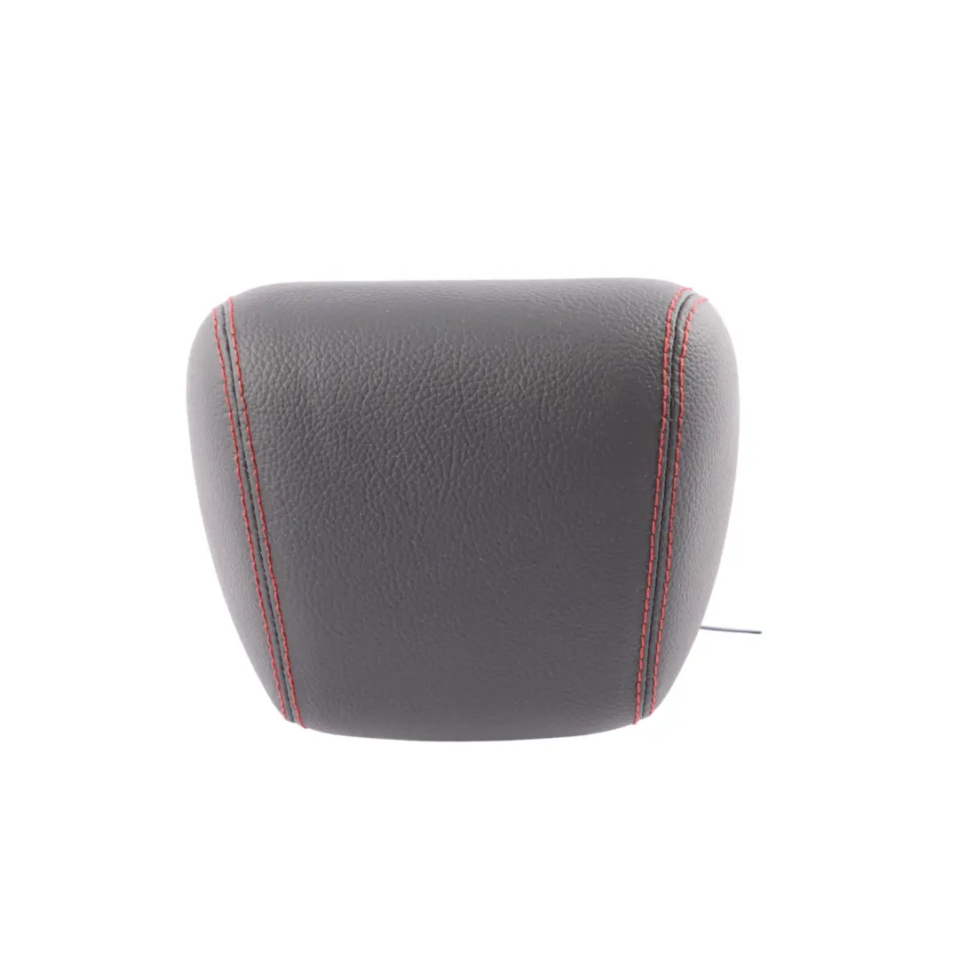 Headrest Centre Middle Black Leather Red Stitching to Mercedes W205 Rear Seat with Part number A2059703400 Mercedes W205 Rear Seat Headrest Centre Middle Black Leather Red Stitching - SKU A2059703400 - Part number A2059703400
