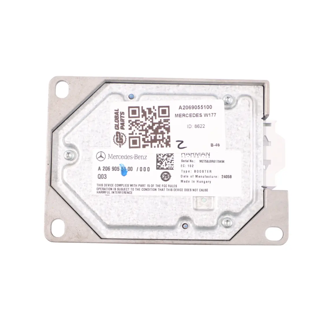 W167 W177 W206 W247 Stereo Verstärker Harman Kardon für Mercedes C118 mit Teilenummer A2069055100 Mercedes C118 W167 W177 W206 W247 Stereo Verstärker Harman Kardon - SKU A2069055100 - Teilenummer A2069055100