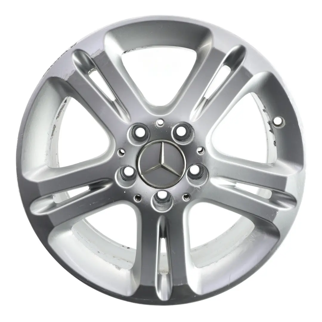 Argento Cerchio in Lega 16" 5 Doppie Razze ET:42 7,5J per Mercedes W211 con numero di parte A2114017102 Mercedes W211 Argento Cerchio in Lega 16" 5 Doppie Razze ET:42 7,5J - SKU A2114017102-1 - Numero di parte A2114017102