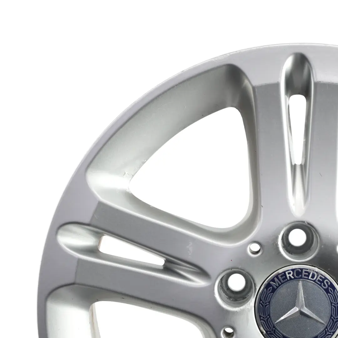 Mercedes W211 Llanta aleación plata 16" 5 radios dobles ET:42 7,5J - SKU A2114017102-2 - Número de pieza A2114017102