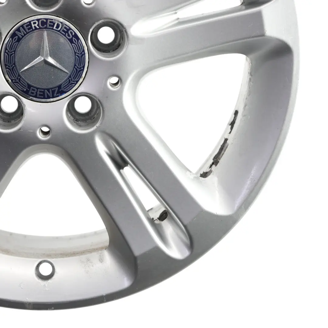 Silber Felge 16" 5 Doppel Speiche ET:42 7,5J für Mercedes W211 mit Teilenummer A2114017102 Mercedes W211 Silber Felge 16" 5 Doppel Speiche ET:42 7,5J - SKU A2114017102-2 - Teilenummer A2114017102