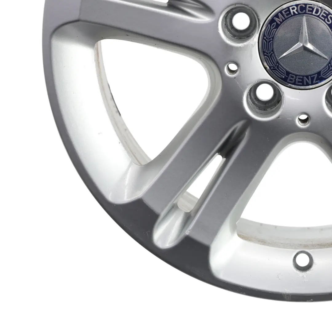 Argento Cerchio in lega 16" 5 doppie razze ET:42 7,5J per Mercedes W211 con numero di parte A2114017102 Mercedes W211 Argento Cerchio in lega 16" 5 doppie razze ET:42 7,5J - SKU A2114017102-2 - Numero di parte A2114017102