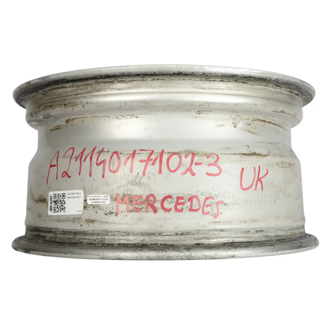 Alloy Rim 16" 5 Double Spoke ET:42 7,5J to Mercedes W211 Silver Wheel with Part number A2114017102 Mercedes W211 Silver Wheel Alloy Rim 16" 5 Double Spoke ET:42 7,5J - SKU A2114017102-3 - Part number A2114017102