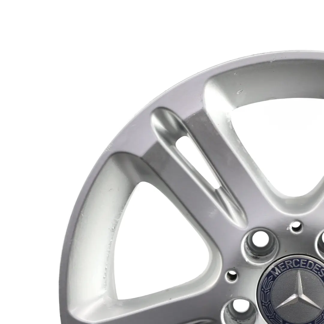 Mercedes W211 Silver Wheel Alloy Rim 16" 5 Double Spoke ET:42 7,5J - SKU A2114017102-3 - Part number A2114017102
