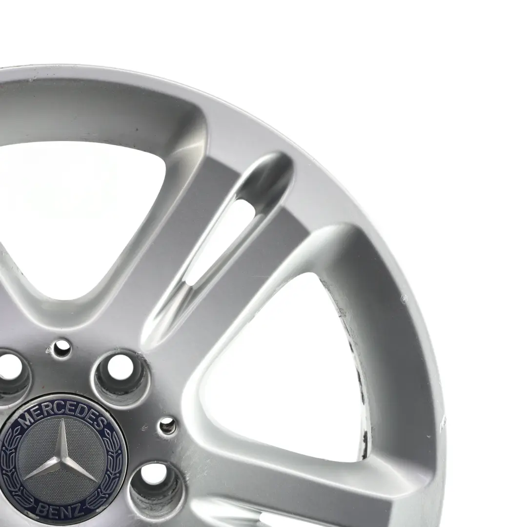 Mercedes W211 Silver Wheel Alloy Rim 16" 5 Double Spoke ET:42 7,5J - SKU A2114017102-3 - Part number A2114017102