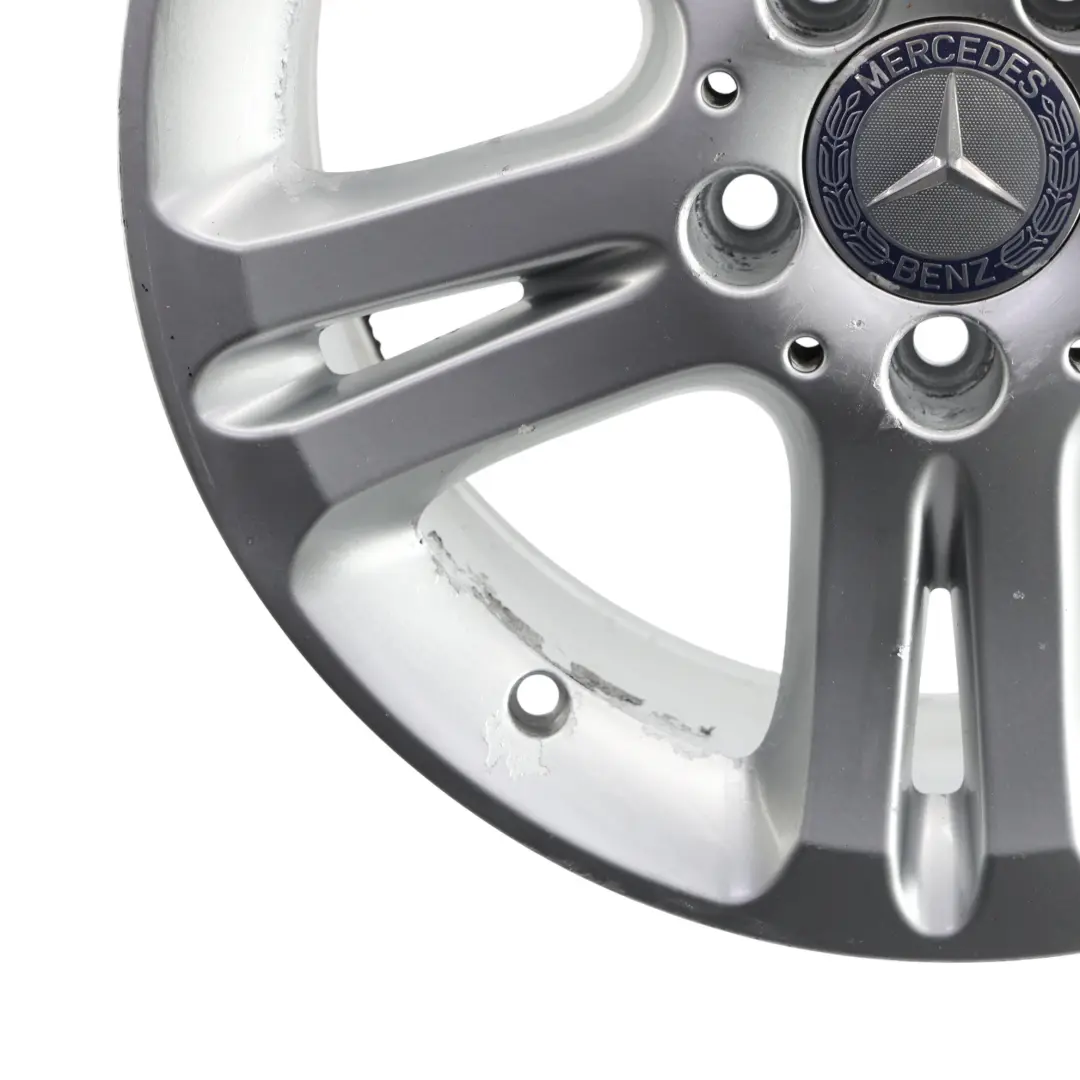 Mercedes W211 Silver Wheel Alloy Rim 16" 5 Double Spoke ET:42 7,5J - SKU A2114017102-3 - Part number A2114017102