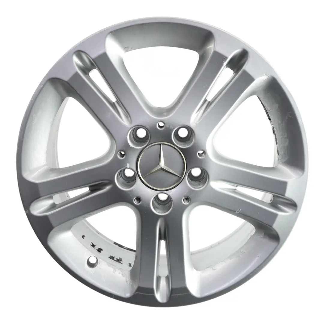 Mercedes W211 Silver Wheel Alloy Rim 16" 5 Double Spoke ET:42 7,5J - SKU A2114017102-4 - Part number A2114017102