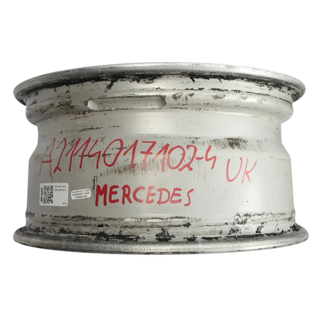 Mercedes W211 Silver Wheel Alloy Rim 16" 5 Double Spoke ET:42 7,5J - SKU A2114017102-4 - Part number A2114017102