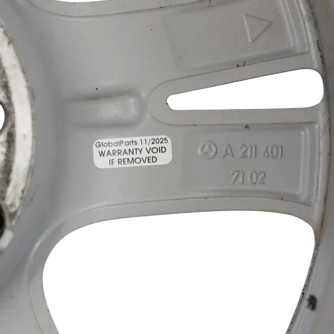 Alloy Rim 16" 5 Double Spoke ET:42 7,5J to Mercedes W211 Silver Wheel with Part number A2114017102 Mercedes W211 Silver Wheel Alloy Rim 16" 5 Double Spoke ET:42 7,5J - SKU A2114017102-4 - Part number A2114017102