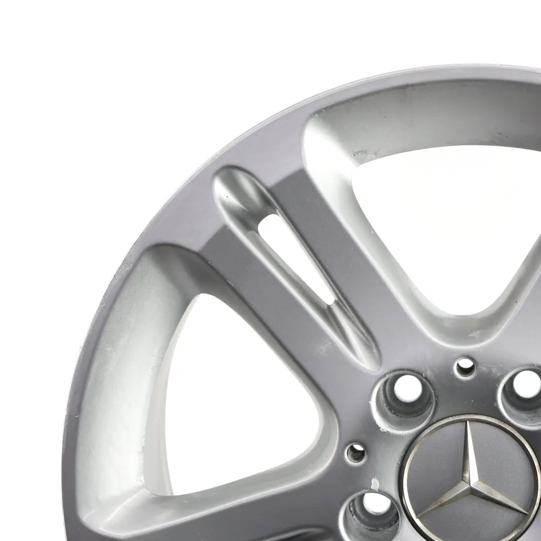 Mercedes W211 Silver Wheel Alloy Rim 16" 5 Double Spoke ET:42 7,5J - SKU A2114017102-4 - Part number A2114017102