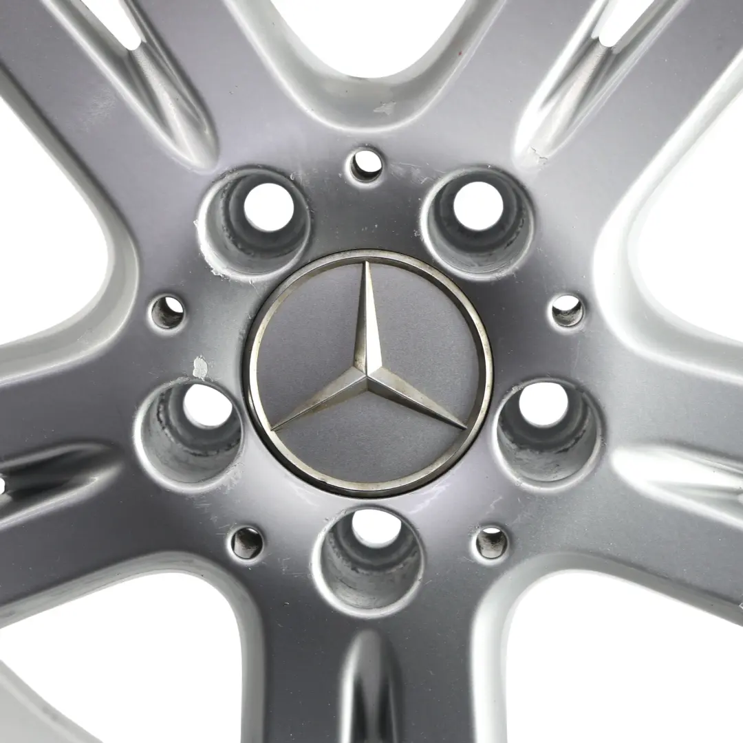 Mercedes W211 Silver Wheel Alloy Rim 16" 5 Double Spoke ET:42 7,5J - SKU A2114017102-4 - Part number A2114017102