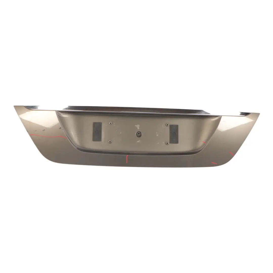 Trim Cover Number Plate Indium Grey - 963 to Mercedes W211 Tailgate with Part number A2118100173 Mercedes W211 Tailgate Trim Cover Number Plate Indium Grey - 963 - SKU A2118100173-ING - Part number A2118100173
