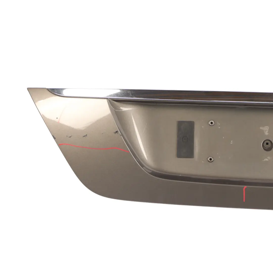 Trim Cover Number Plate Indium Grey - 963 to Mercedes W211 Tailgate with Part number A2118100173 Mercedes W211 Tailgate Trim Cover Number Plate Indium Grey - 963 - SKU A2118100173-ING - Part number A2118100173