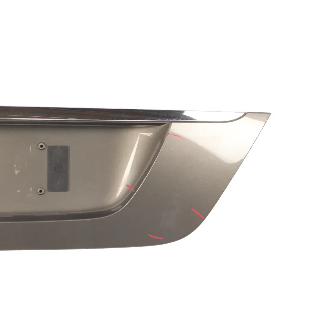 Trim Cover Number Plate Indium Grey - 963 to Mercedes W211 Tailgate with Part number A2118100173 Mercedes W211 Tailgate Trim Cover Number Plate Indium Grey - 963 - SKU A2118100173-ING - Part number A2118100173