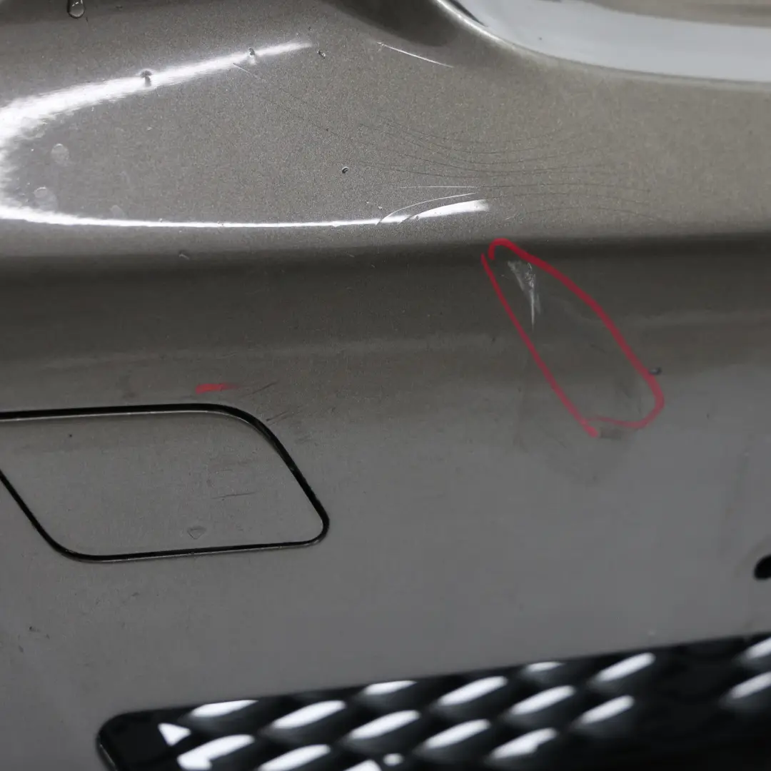 Front Bumper Trim Panel Indium Grey Metallic - 963 to Mercedes W211 with Part number A2118801640 Mercedes W211 Front Bumper Trim Panel Indium Grey Metallic - 963 - SKU A2118801640-ING - Part number A2118801640