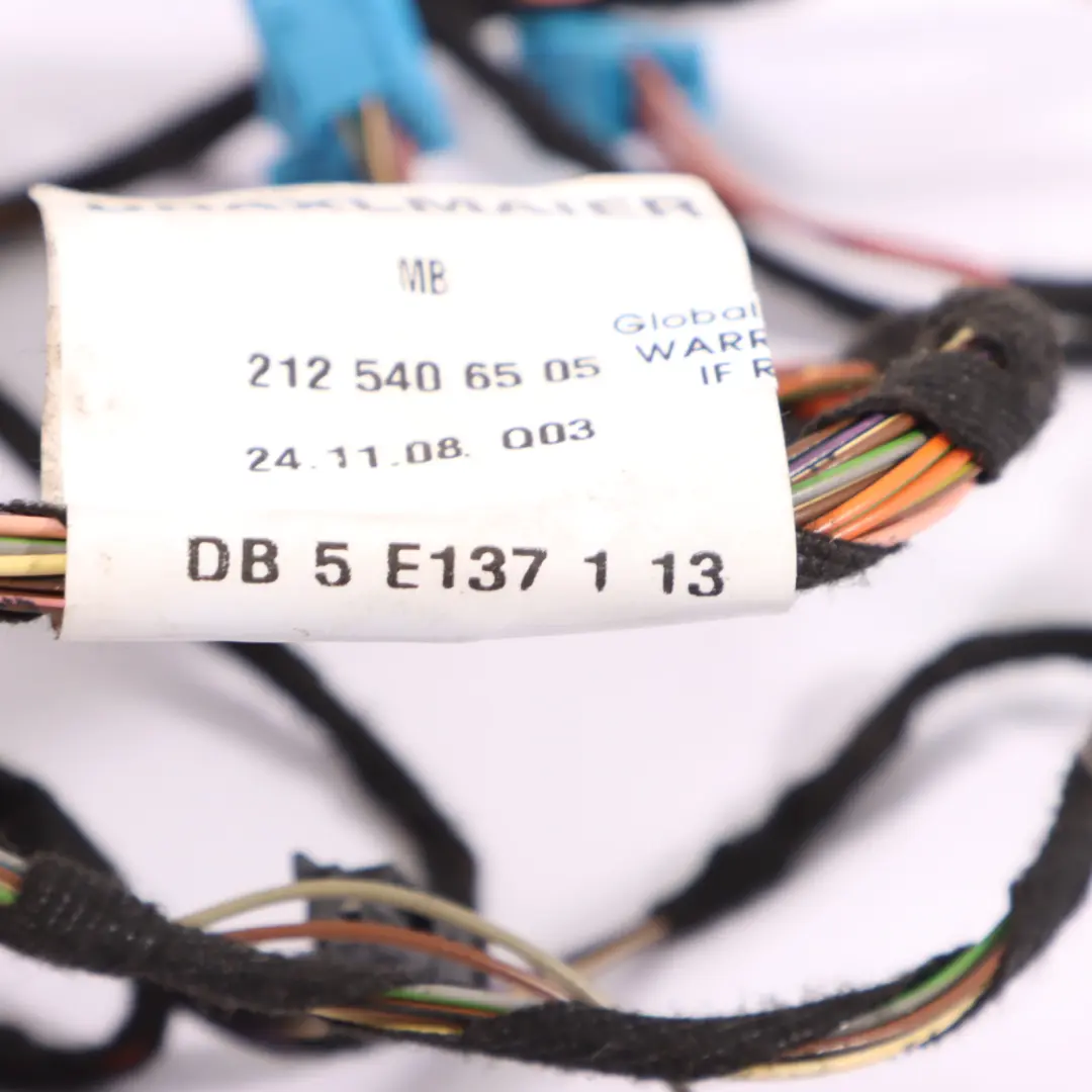 Mercedes W212 Cable Del Arnés Cableado Puerta Delantera Derecha - SKU A2125406505 - Número de pieza A2125406505