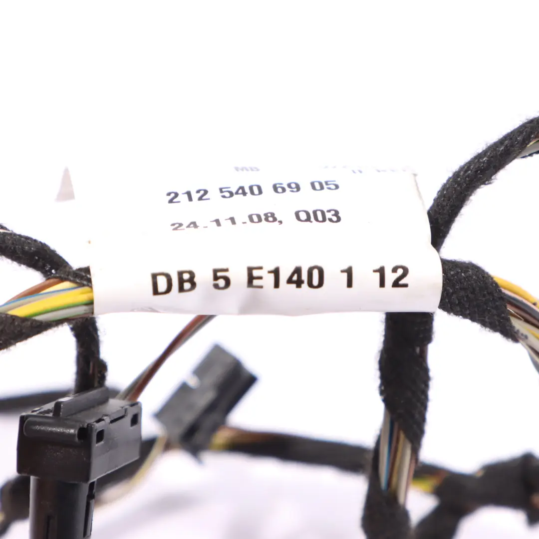 Door Wire Wiring Loom Front Left N/S to Mercedes W212 with Part number A2125406905 Mercedes W212 Door Wire Wiring Loom Front Left N/S - SKU A2125406905 - Part number A2125406905