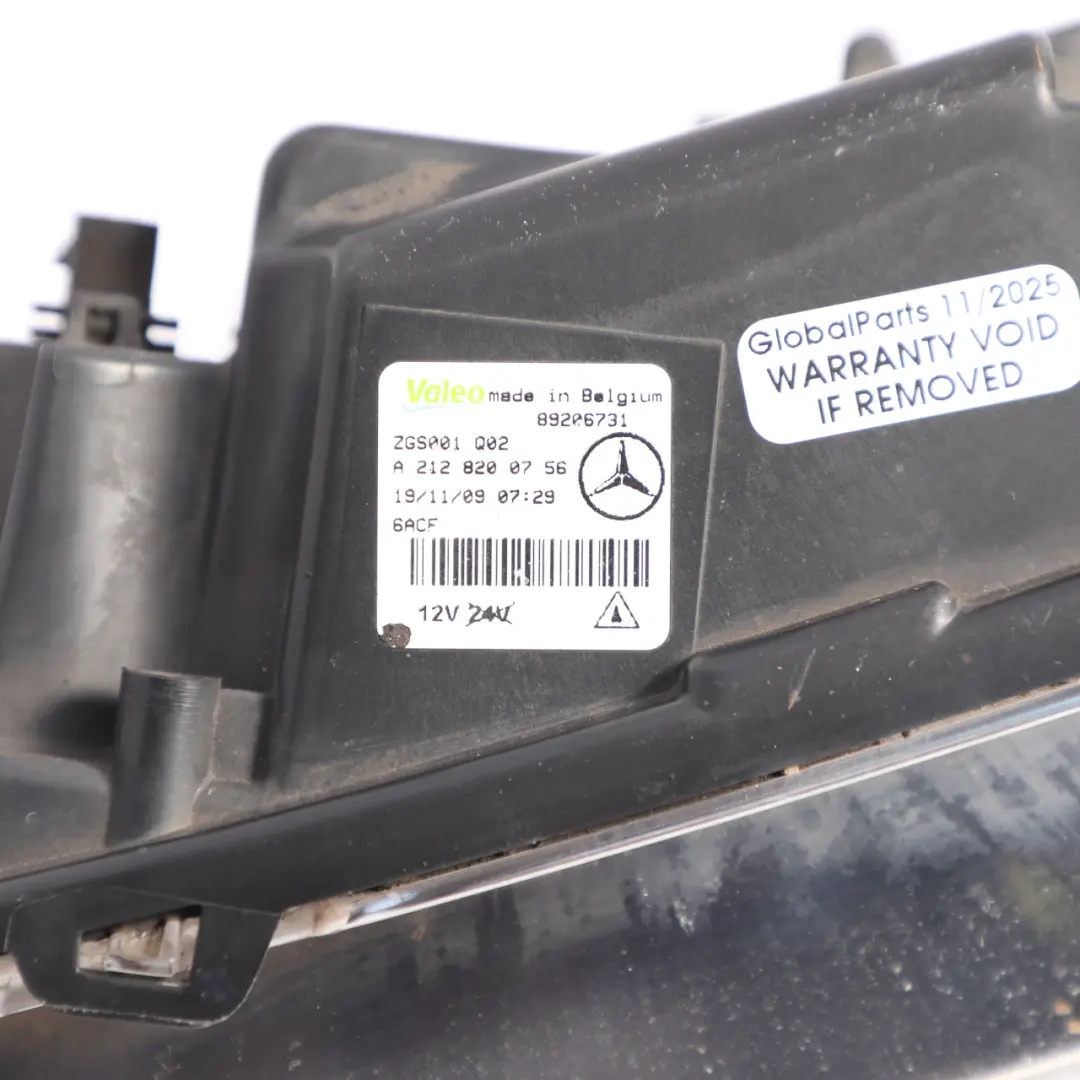 Mercedes W207 W212 Parachoques Delantero Izquierdo Luz Antiniebla Diurna LED - SKU A2128200756 - Número de pieza A2128200756