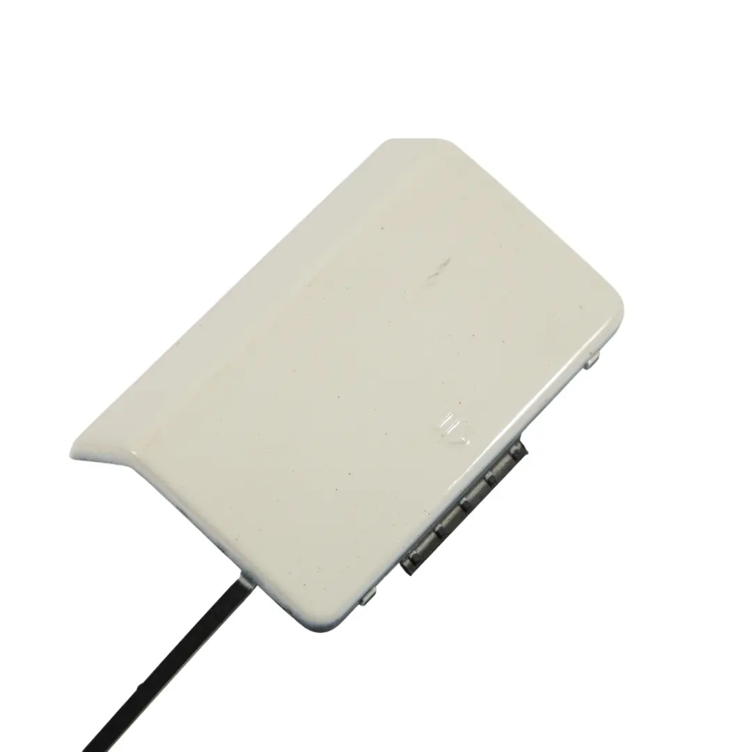 Bumper Flap Towing Eye Cover Calcite White - 650 to Mercedes W212 Rear with Part number A2128850426 Mercedes W212 Rear Bumper Flap Towing Eye Cover Calcite White - 650 - SKU A2128850426-CW - Part number A2128850426