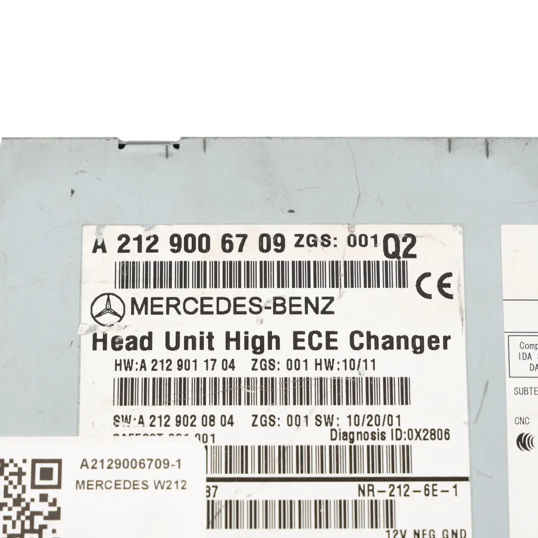 Mercedes C207 W212 Head Unit High Line Radio Sat Nav DVD Bluetooth - SKU A2129006709-1 - Part number A2129006709