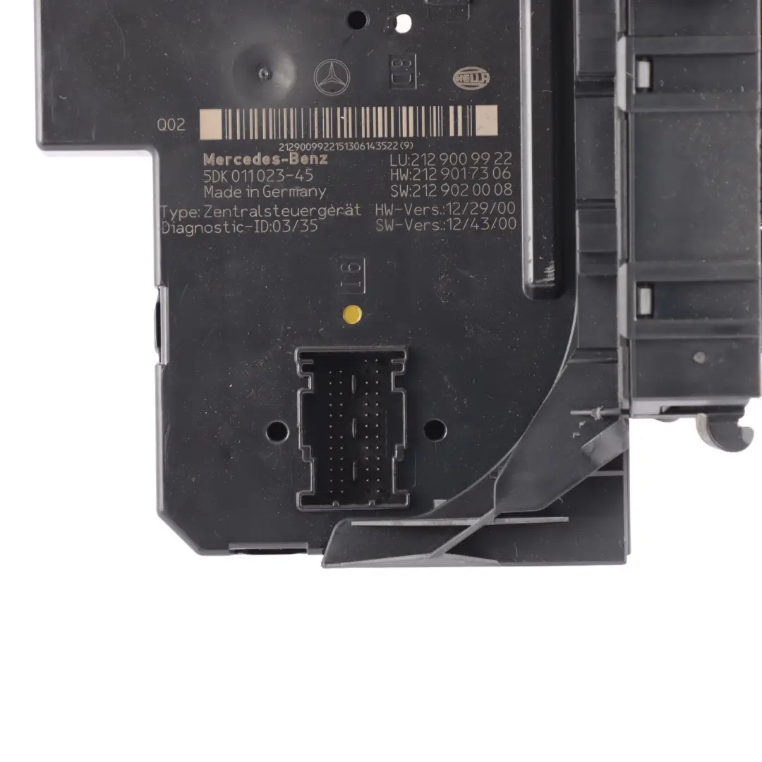 Fuse Box Relay Control Unit SAM Module to Mercedes S212 with Part number A2129009922 Mercedes S212 Fuse Box Relay Control Unit SAM Module - SKU A2129009922 - Part number A2129009922
