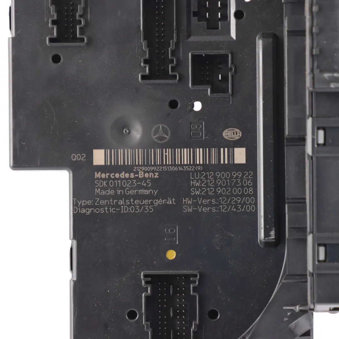 Fuse Box Relay Control Unit SAM Module to Mercedes S212 with Part number A2129009922 Mercedes S212 Fuse Box Relay Control Unit SAM Module - SKU A2129009922 - Part number A2129009922