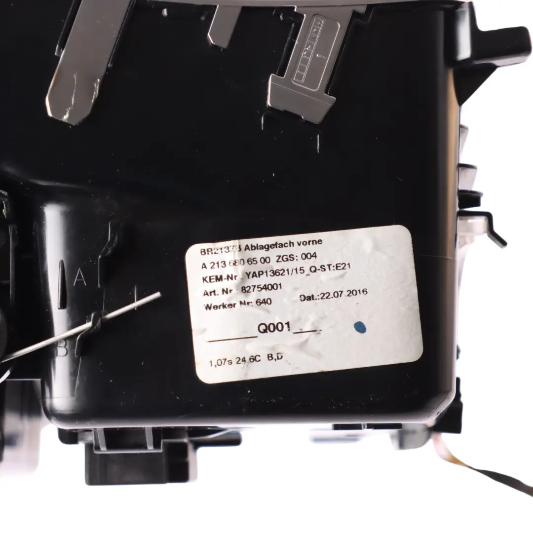 Mercedes W213 Centre Console Ashtray Compartment Storage A2136806500 - SKU A2136802807-1 - Part number A2136802807