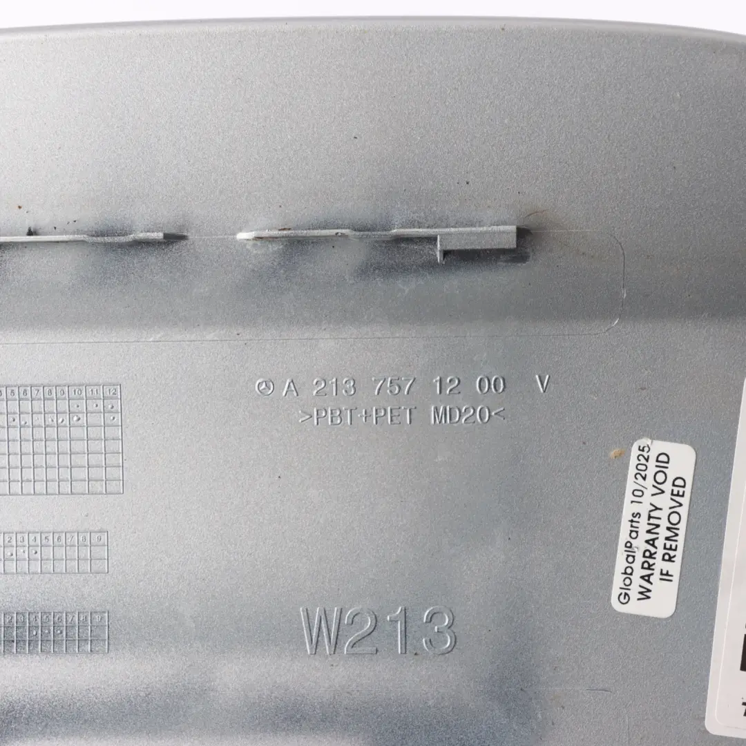 Mercedes W213 Fuel Filler Flap Tank Cap Cover Iridium Silver - 775 - SKU A2137571200-IRS - Part number A2137571200